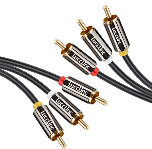 3RCA to 3RCA M/F Stereo AV Extension Cable