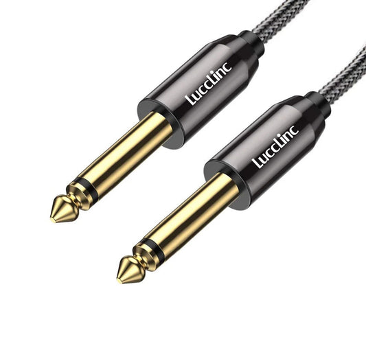 6.35 mm TS Mono Instrument Audio Guitar Cable with Nylon Braid