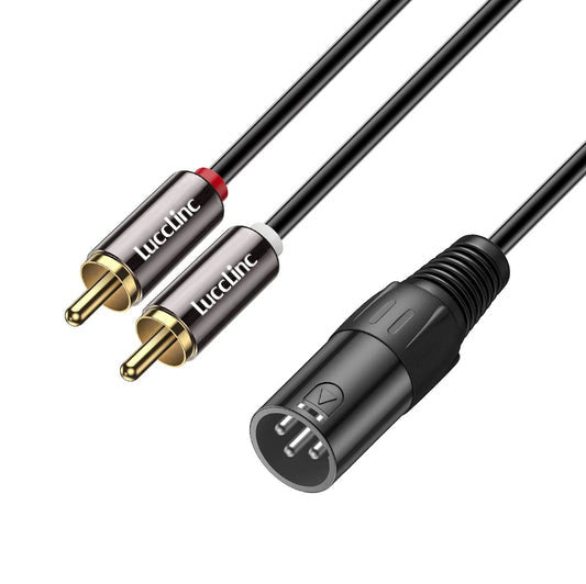 Unbalanced Dual RCA Male to XLR Female Audio Cable