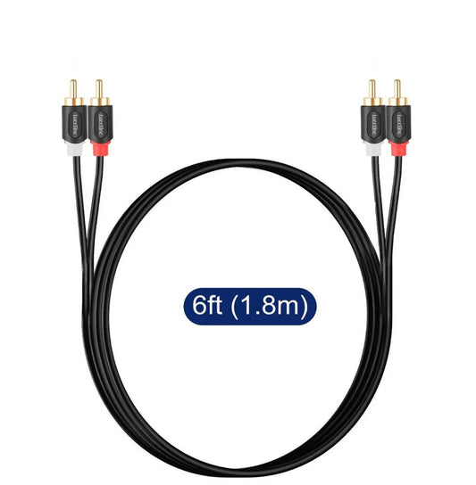Audiowave Series 2RCA Male to 2RCA Male Stereo Audio Cable