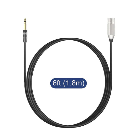 6.35mm TRS to XLR Male to Male Cable