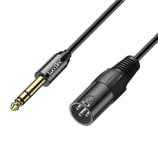 6.35 mm 1/4 inch TRS Male to XLR Female Balanced Interconnect Cable