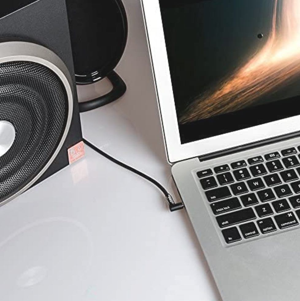 3.5 mm Stereo Audio Aux Cable 90 Degree Right Angle